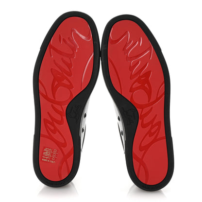 Christian Louboutin Calfskin Vieira Flat Sneakers 39.5 Black 6 of 10