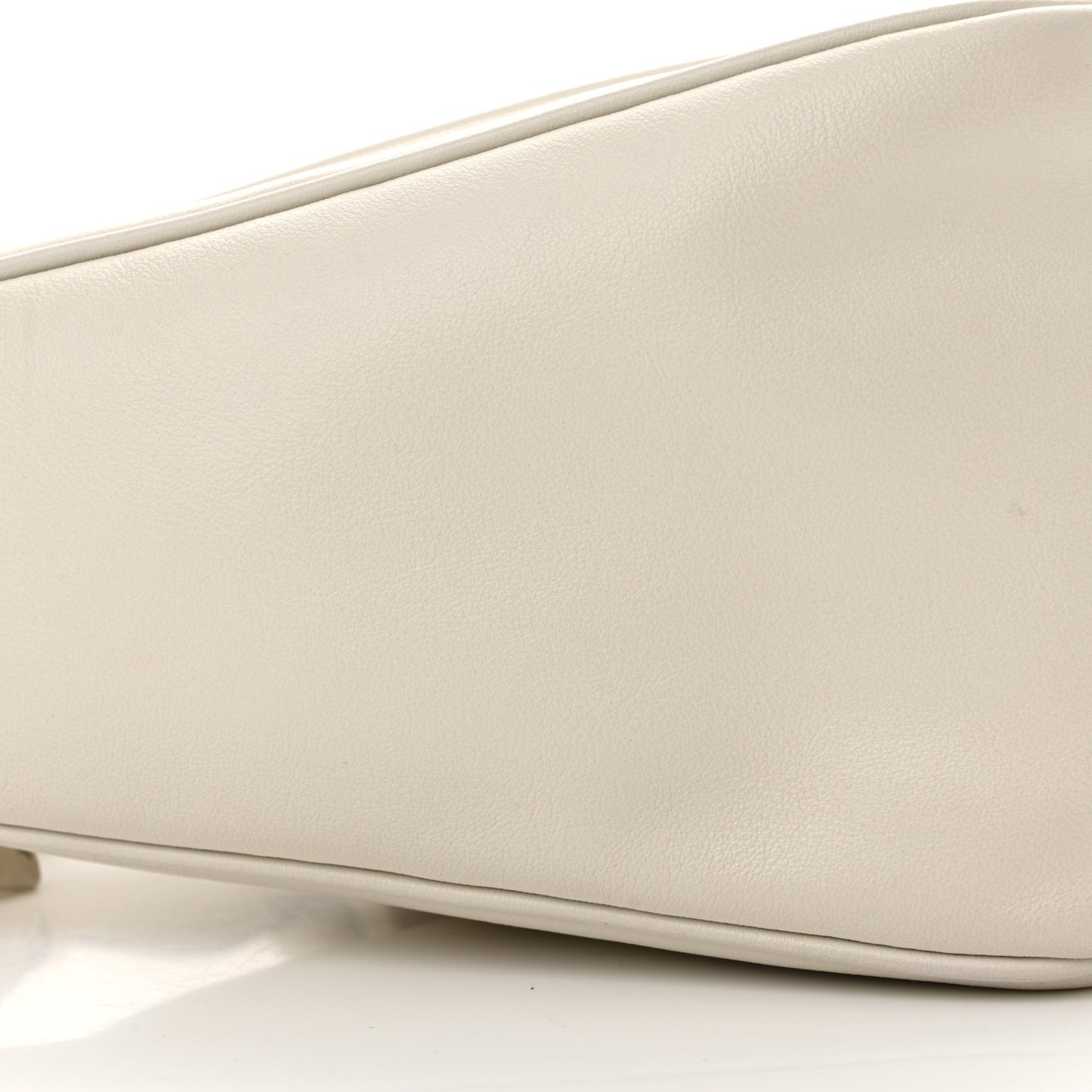 Grace Lux Triangle Shoulder Bag White