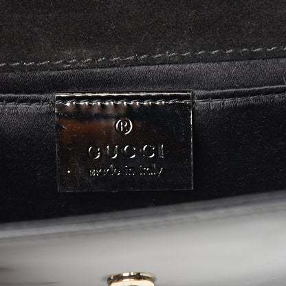Gucci Patent Padlock Clutch Black 5 of 6