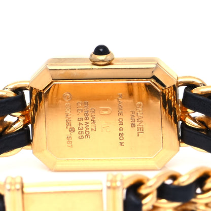 Chanel Stainless Steel Lambskin 20mm Chain Premiere Quartz Watch Gold M 4 of 4