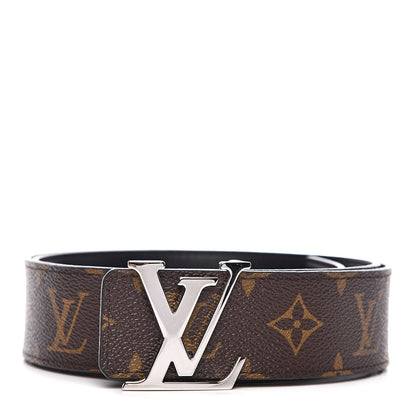 Louis Vuitton Calfskin Monogram 40mm LV Initiales Reversible Belt 90 36 Black 1 of 6