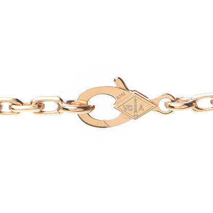 Van Cleef & Arpels 18K Rose Gold Grey Mother of Pearl 10 Motifs Vintage Alhambra Necklace 4 of 6