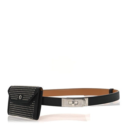 Hermes Epsom Filou Kelly Pocket 18 Belt Black 2 of 14