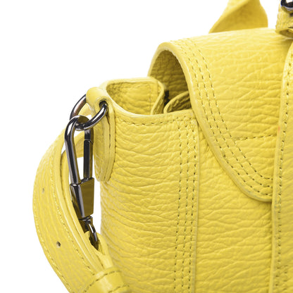 3.1 Phillip Lim 3.1 Textured Calfskin Mini Pashli Satchel Yellow 12 of 12