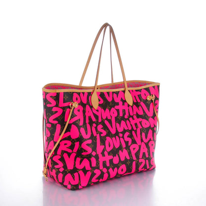 Louis Vuitton Monogram Graffiti Neverfull GM Fuchsia 3 of 7