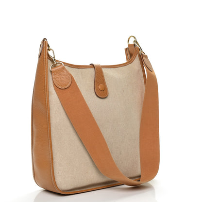 Hermes Toile Ardennes Evelyne GM Naturelle 3 of 6