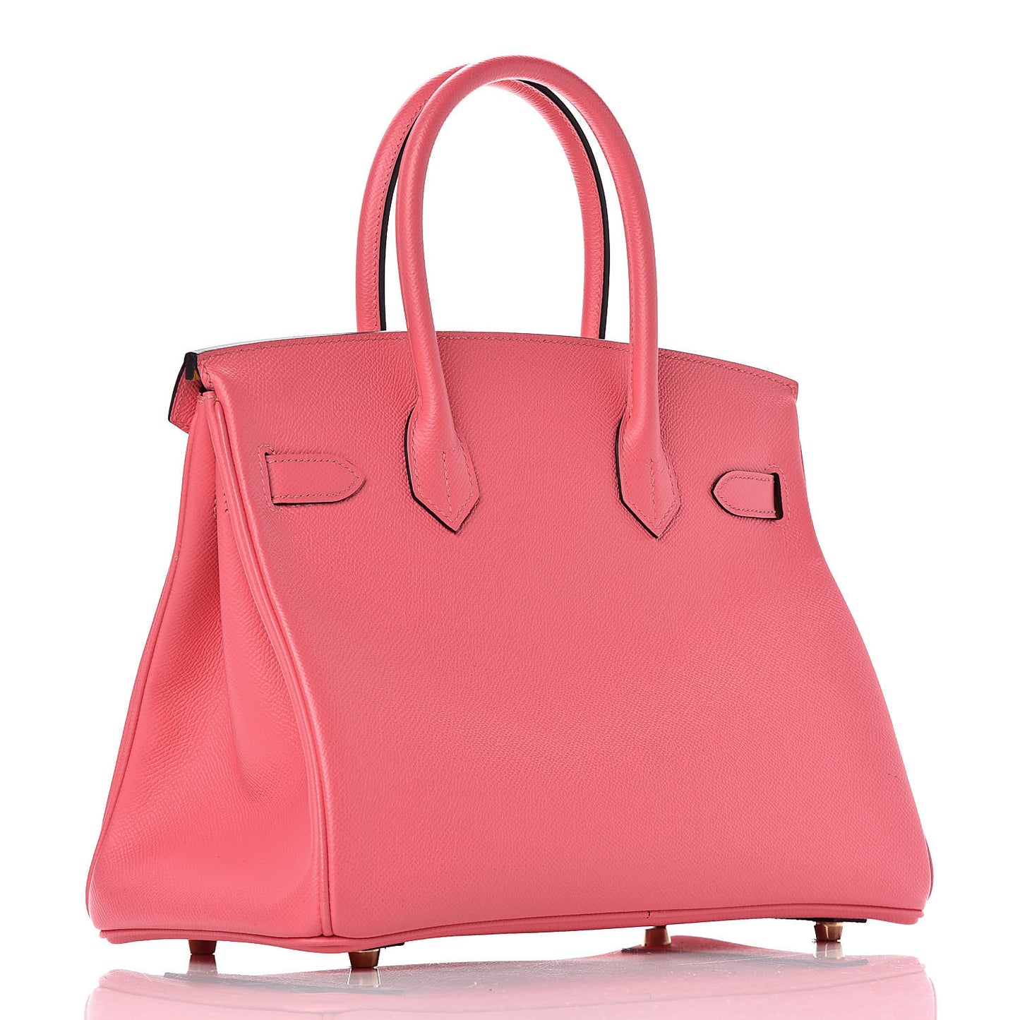 Epsom Horseshoe Birkin 30 Rose Azalee Jaune D'or