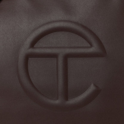 Telfar Vegan Leather Medium Shopping Bag Chocolate 8 of 12