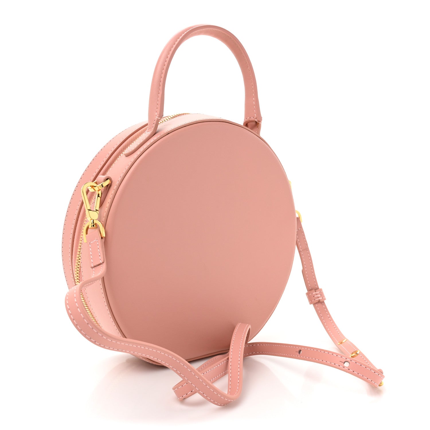 Mansur Gavriel Calfskin Circle Crossbody Bag Light Pink 3 of 12