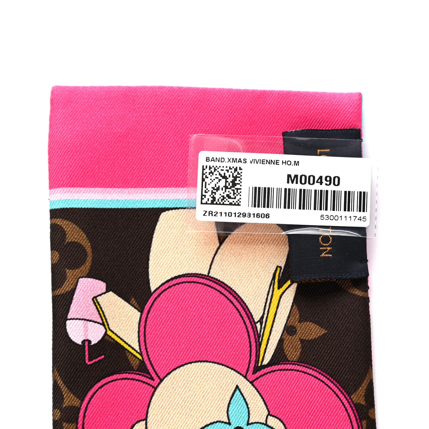 Silk Monogram 2021 Hollywood Christmas Animation Bandeau Marron