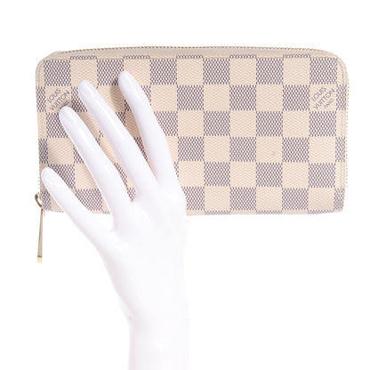 Louis Vuitton Damier Azur Zippy Wallet 2 of 8