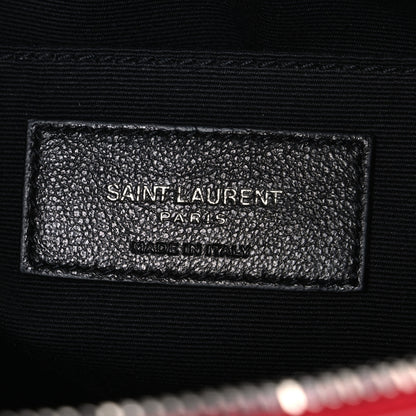 Saint Laurent Calfskin Matelasse Monogram Lou Camera Bag Rouge Eros 6 of 10