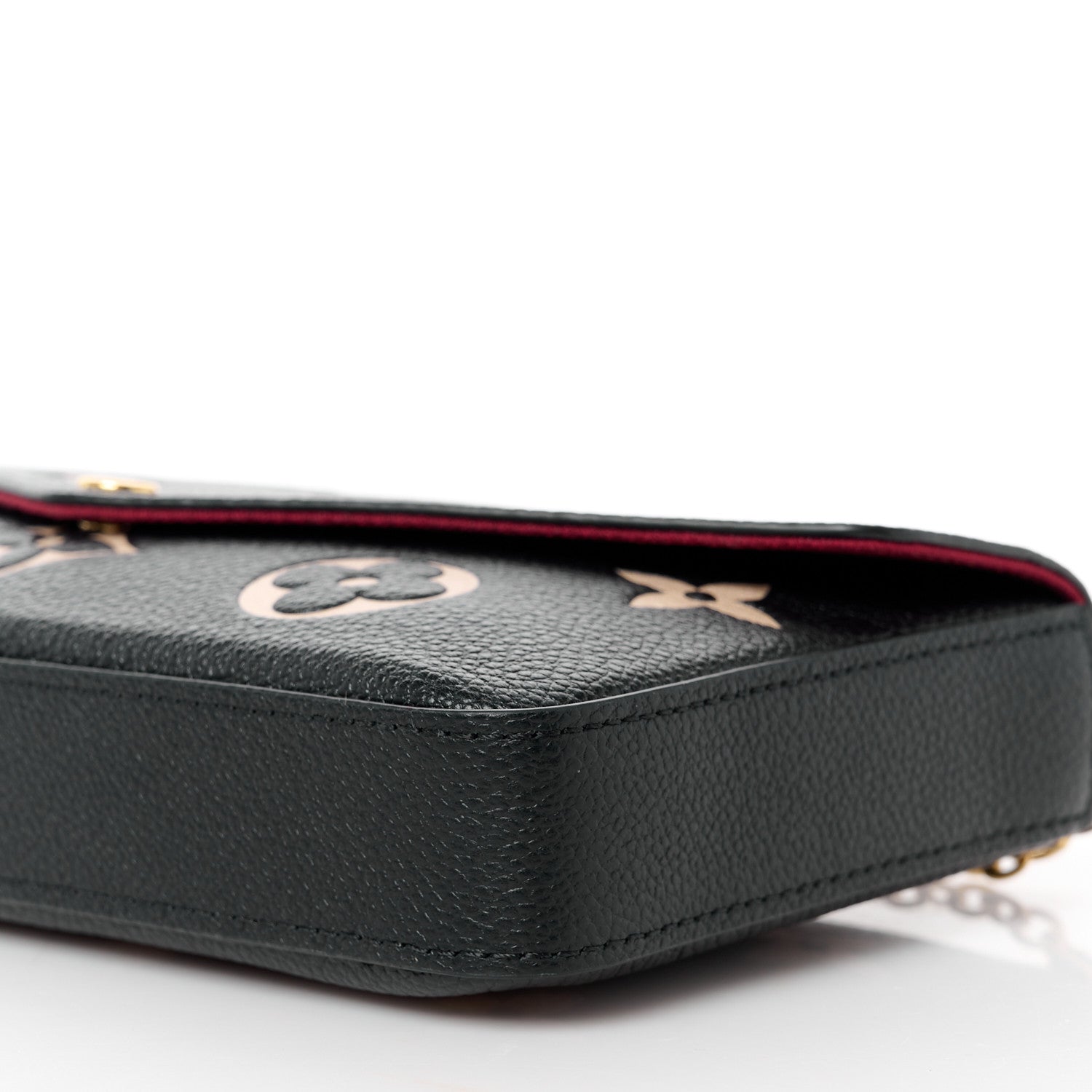 Louis Vuitton Empreinte Monogram Giant Felicie Pochette Black Beige 14 of 14