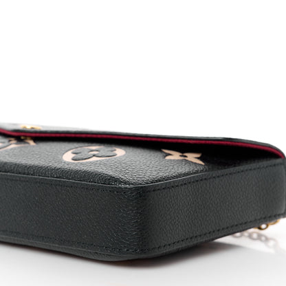 Louis Vuitton Empreinte Monogram Giant Felicie Pochette Black Beige 14 of 14