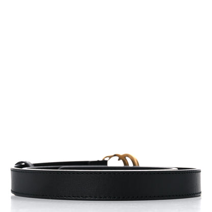 Gucci Calfskin Double G 20mm Belt 75 30 Black 2 of 5