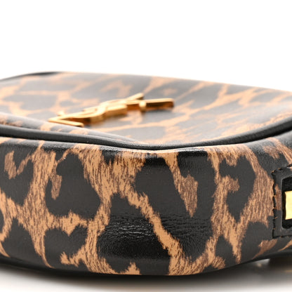 Saint Laurent Calfskin Heart Leopard Print Monogram Baby Lou Camera Bag Toffee 9 of 10
