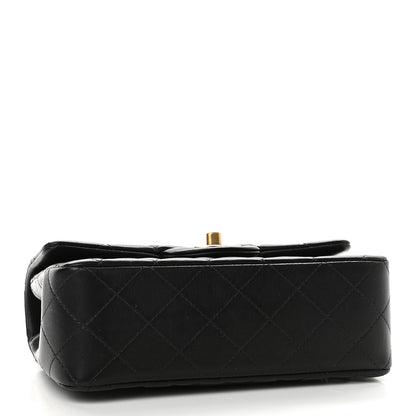 Chanel Lambskin Quilted Mini Top Handle Rectangular Flap Black 4 of 9