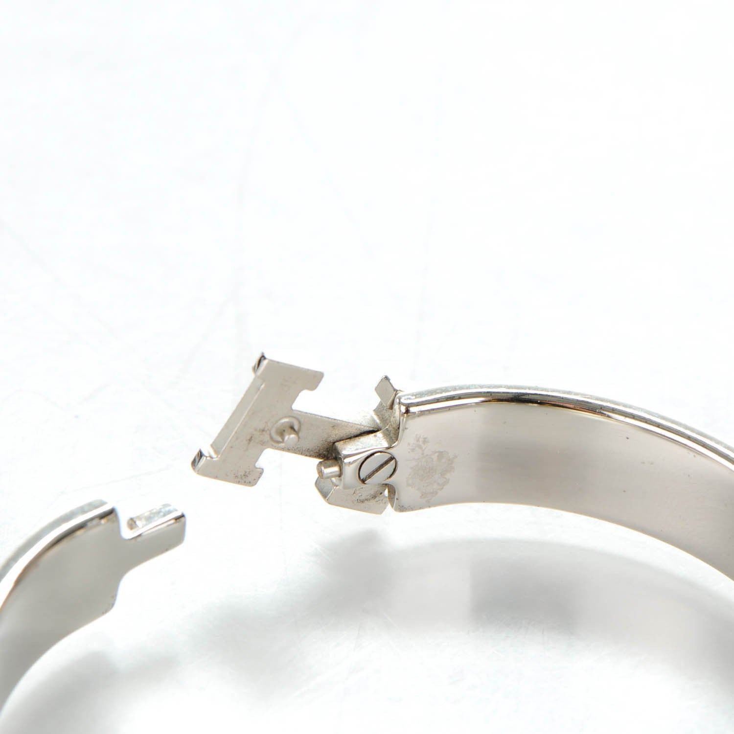 Hermes Enamel Narrow Clic Clac H Bracelet GM Rouge 5 of 5