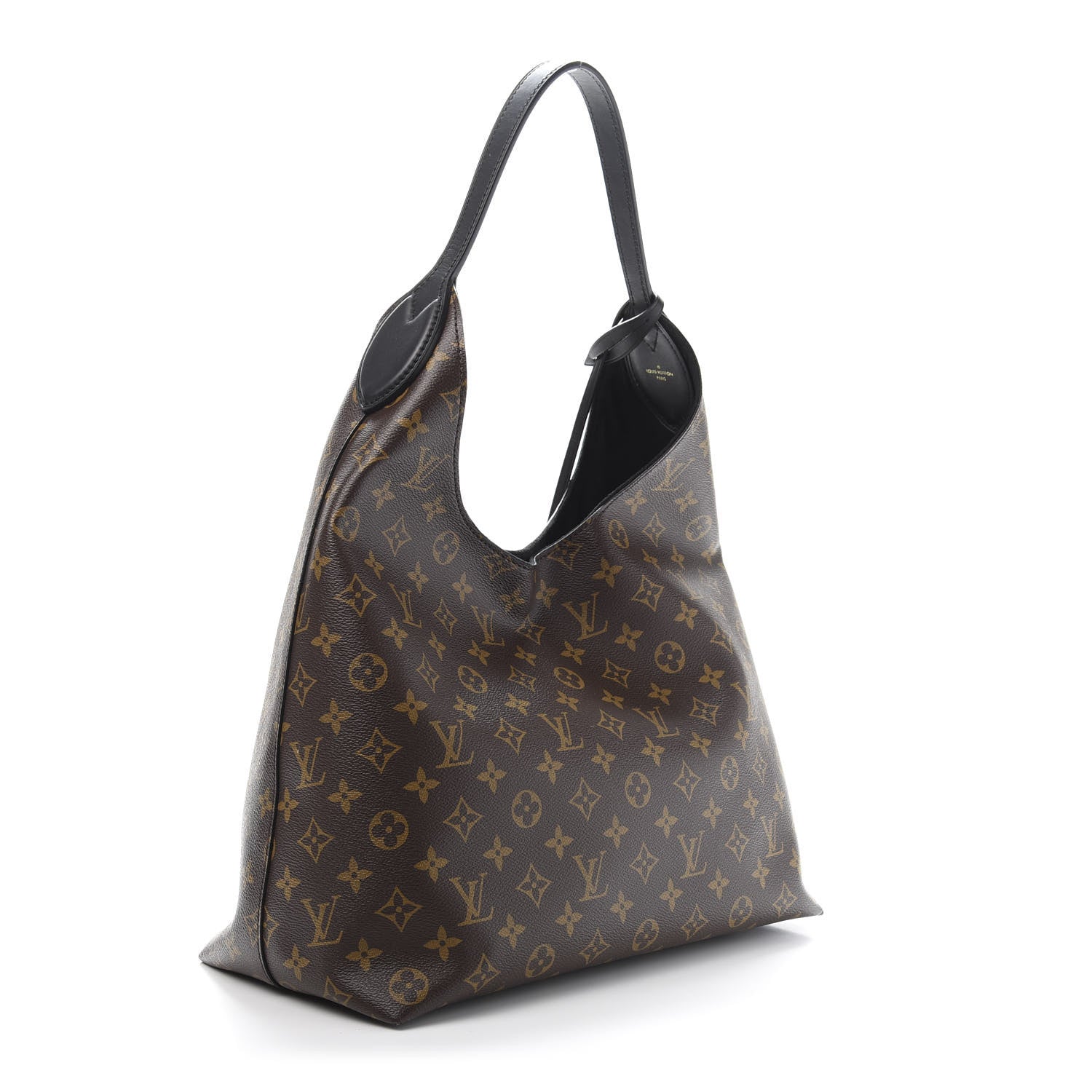 Louis Vuitton Monogram Flower Hobo Black 3 of 10