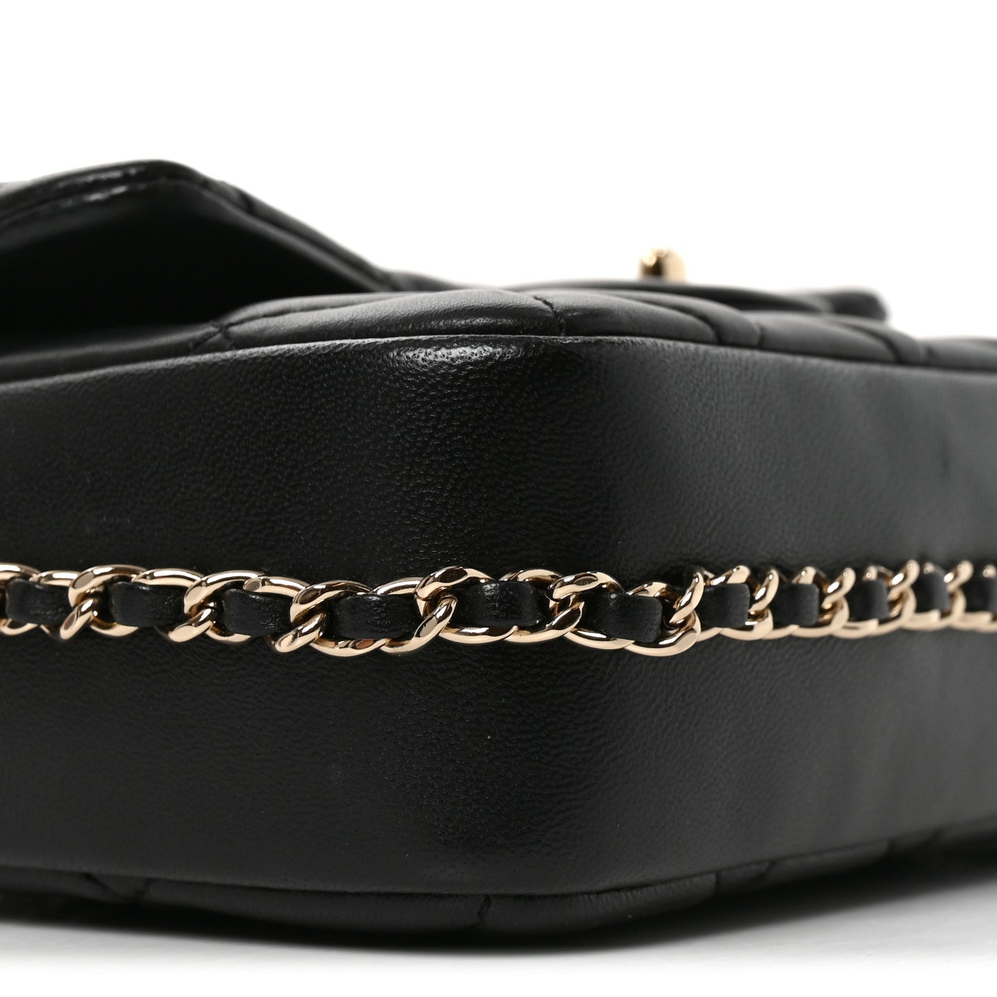 Lambskin Quilted Small My Precious Flap Black