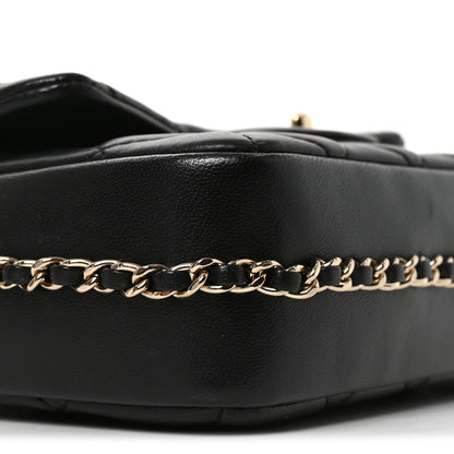 Chanel Lambskin Quilted Small My Precious Flap Black 9 of 10