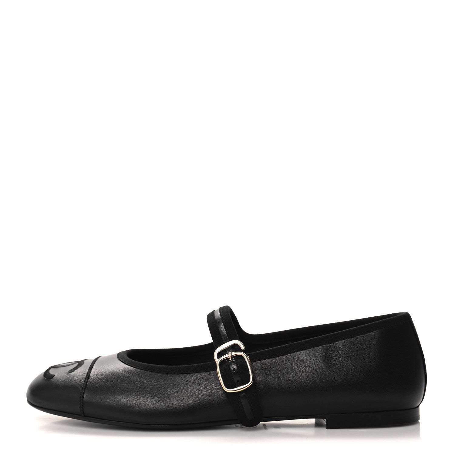 Chanel Lambskin Mary Jane Flats 40 Black 1 of 9