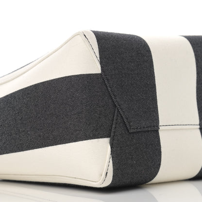 Celine Textured Canvas Small Sangle Bucket Bag Black 10 of 13