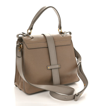 Chloe Shiny Grained Calfskin Small Aby Day Shoulder Bag Motty Grey 3 of 8