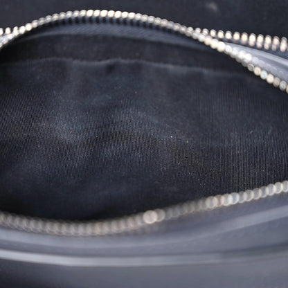 Christian Dior Grained Calfskin Double Zip Crossbody Pouch Blue 20 of 20
