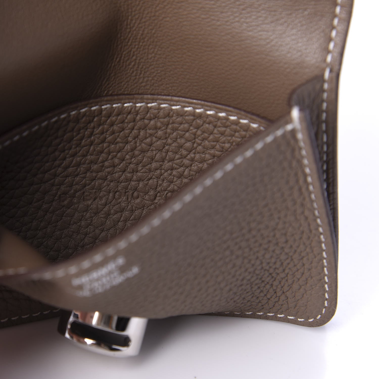 Hermes Togo Dogon Card Case Etoupe 8 of 9