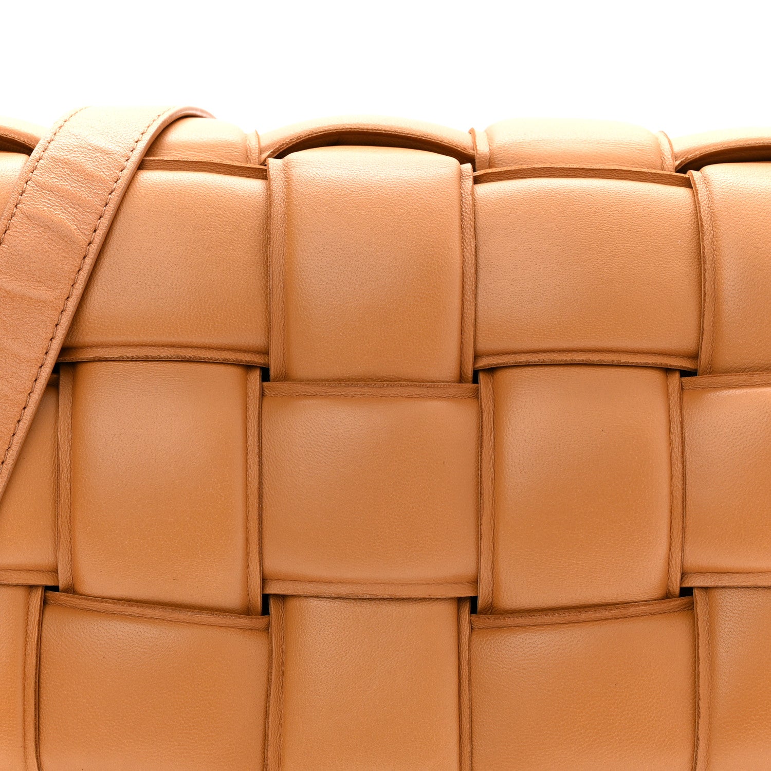 Bottega Veneta Nappa Maxi Intrecciato Padded Cassette Crossbody Bag Caramel 8 of 10
