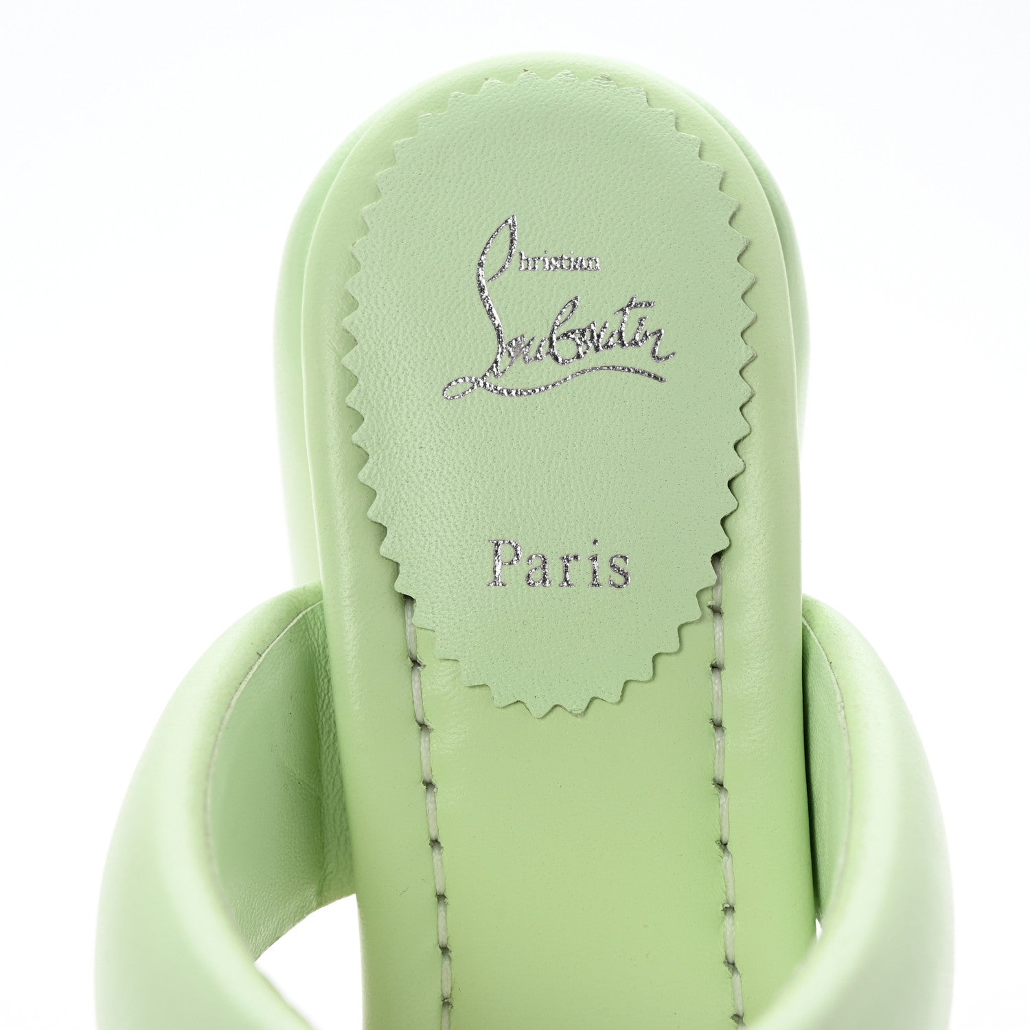 Christian Louboutin Nappa Inflama Sab 85 Sandals 38.5 Studio Green 8 of 11