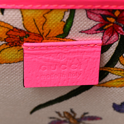 Gucci Canvas Large Flora Tote Pink Multicolor Fuchsia 6 of 10