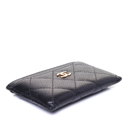 Chanel Caviar Quilted Card Holder Black 4 of 9