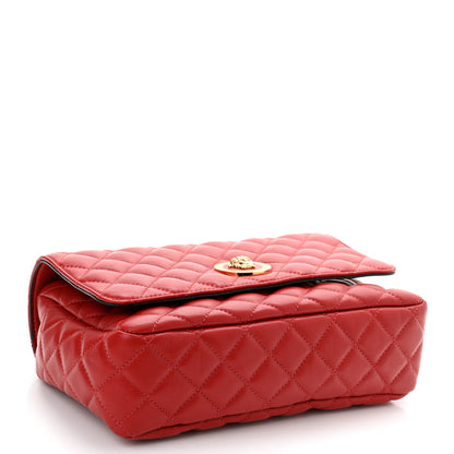 Versace Nappa Quilted Medusa Chain Crossbody Red 4 of 9