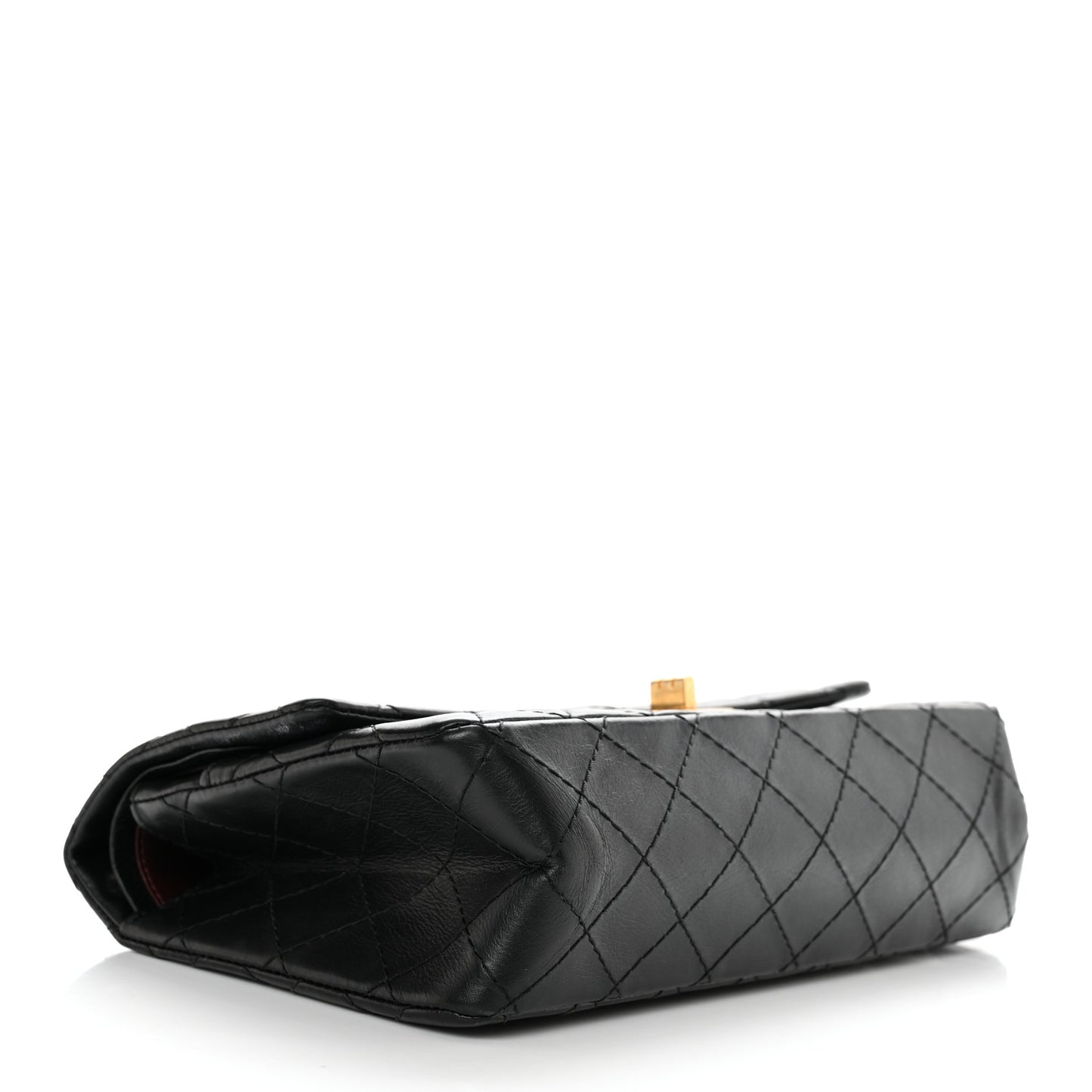 Aged Calfskin Quilted 2.55 Reissue 225 Flap Black