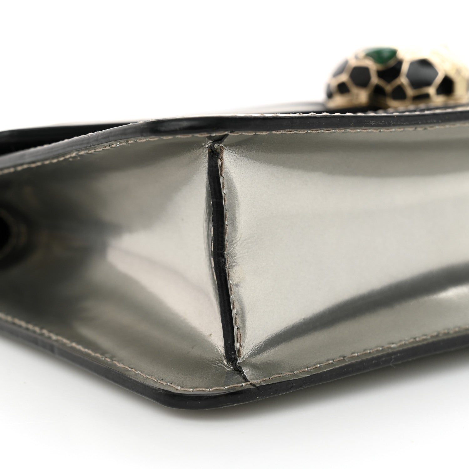 Bulgari Metallic Serpenti Forever Small Shoulder Bag Silver 9 of 11