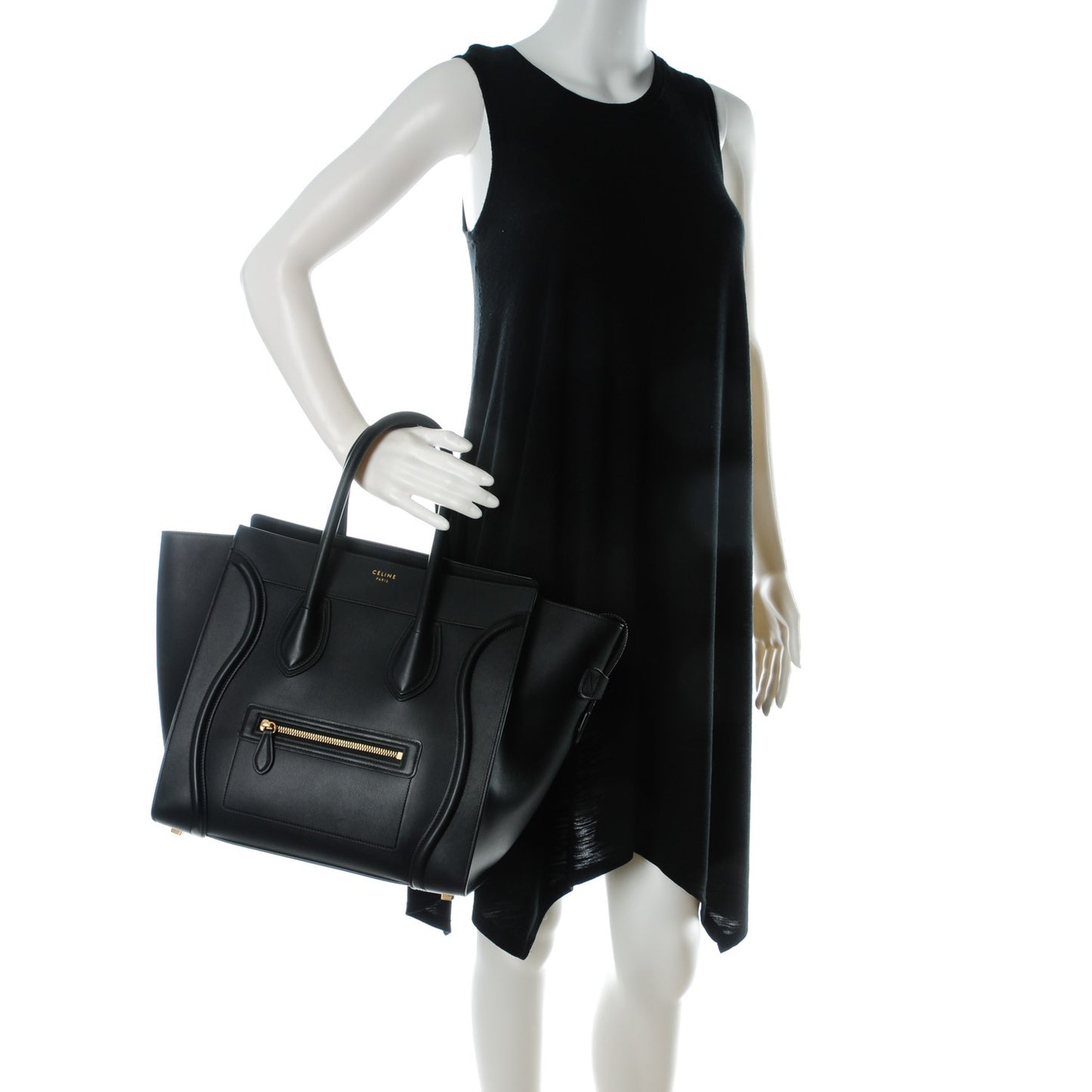 Smooth Calfskin Mini Luggage Black