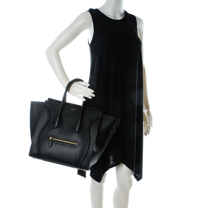 Celine Smooth Calfskin Mini Luggage Black 2 of 7