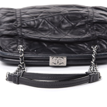 Chanel Lambskin Quilted Sharpei Frame Tote Black 12 of 19