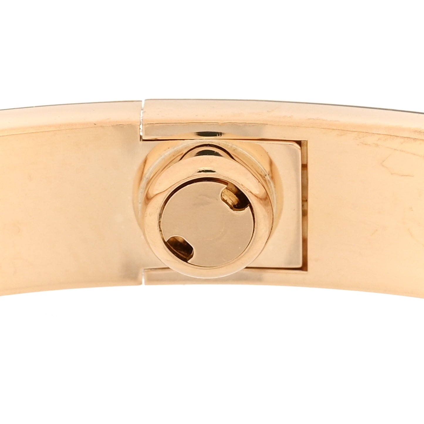18K Yellow Gold 10 Diamond LOVE Bracelet 17