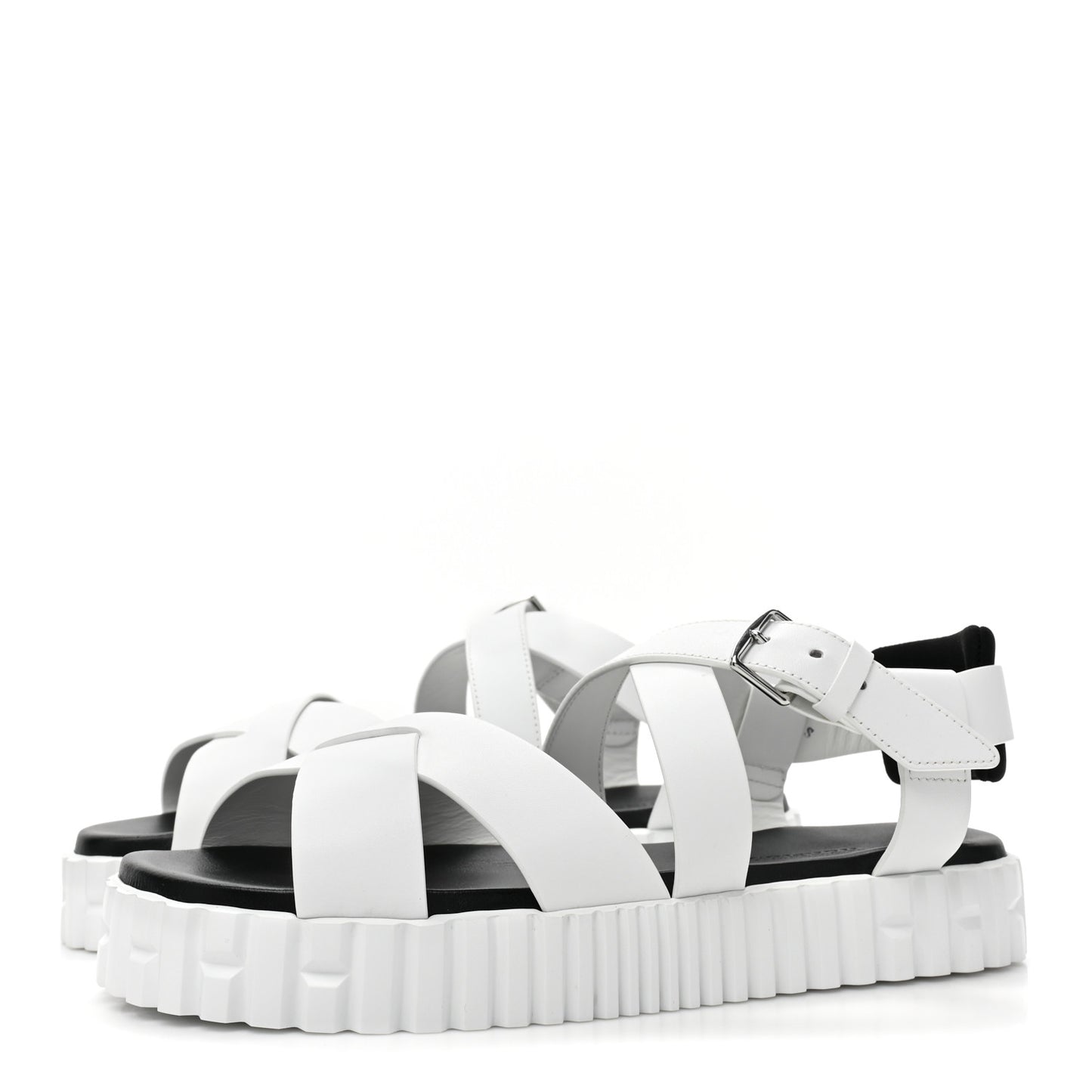 Calfskin Womens Everest Sandals 38 White