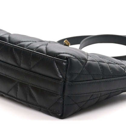 Christian Dior Calfskin Macrocannage Miss Caro Diorling Mini Bag with Chain Black 8 of 9