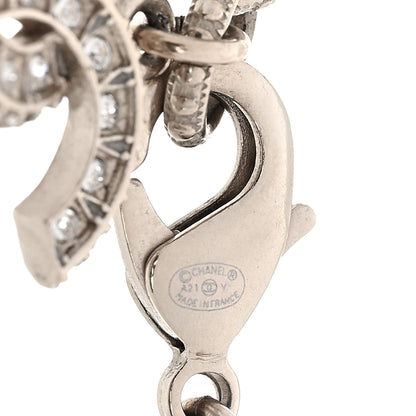 Chanel Graduated Pearl Crystal CC Bracelet Gold 5 of 6