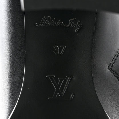 Louis Vuitton LOUIS VUITTON Patent Calfskin Monogram Star Trail Ankle Boots 37 Black 6 of 7