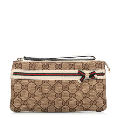 Gucci Monogram Mayfair Wristlet Off White 1 of 4