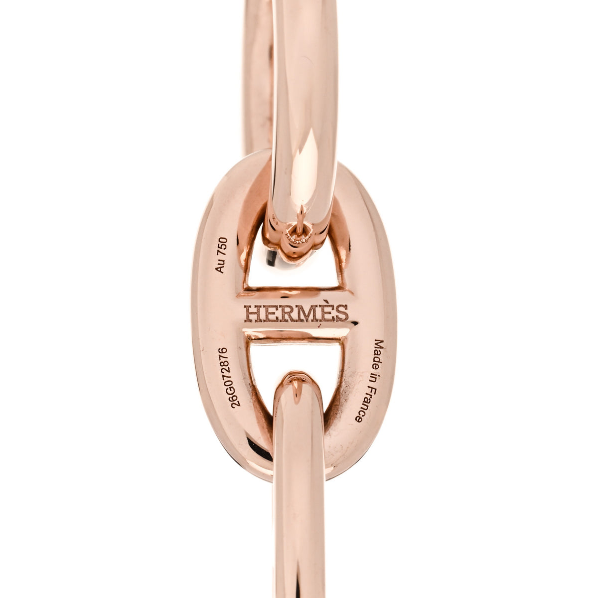 Hermes 18K Rose Gold MM Chaine d'Ancre Bracelet 3 of 4