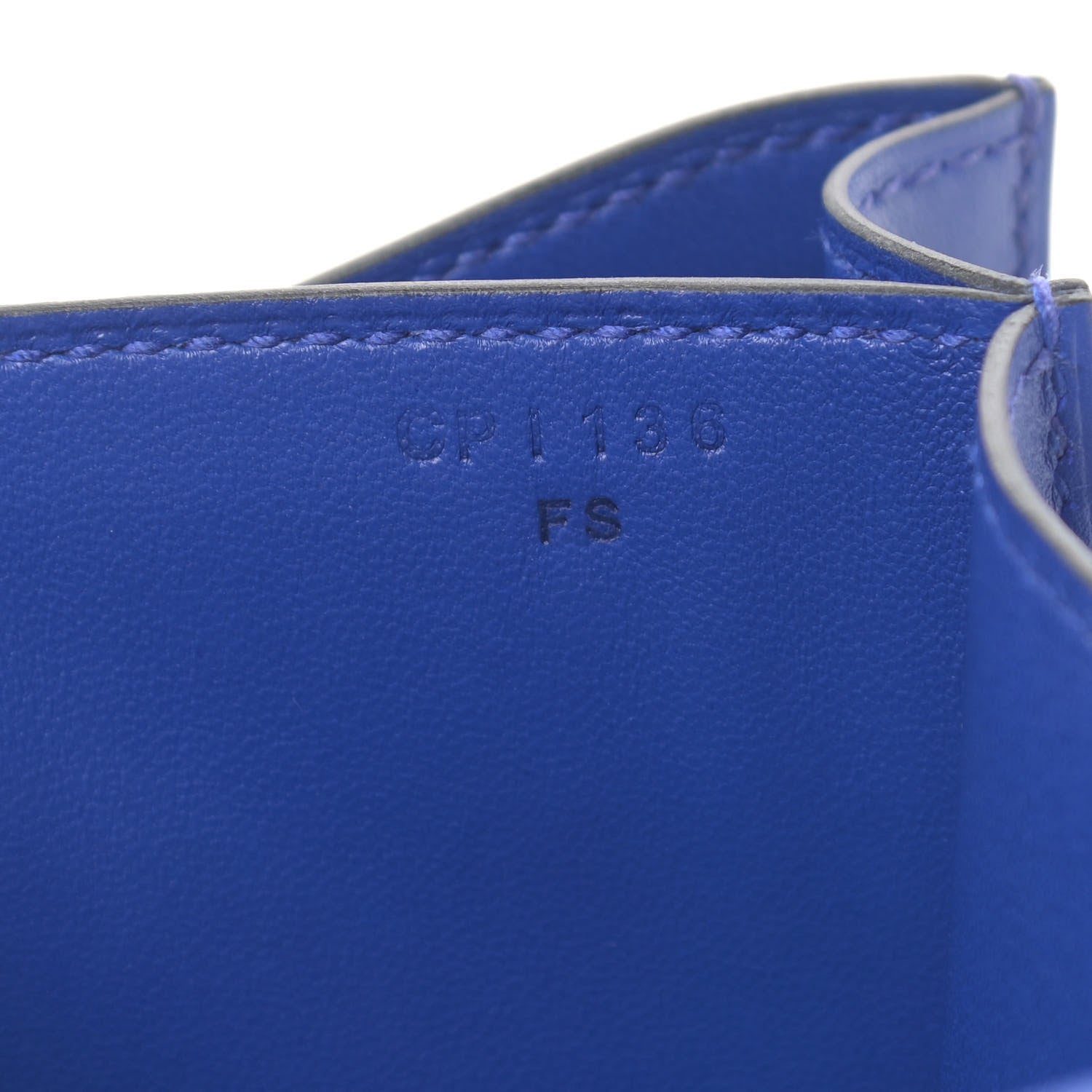 Hermes Tadelakt Constance 18 Bleu Electrique 7 of 11