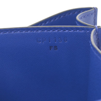 Hermes Tadelakt Constance 18 Bleu Electrique 7 of 11