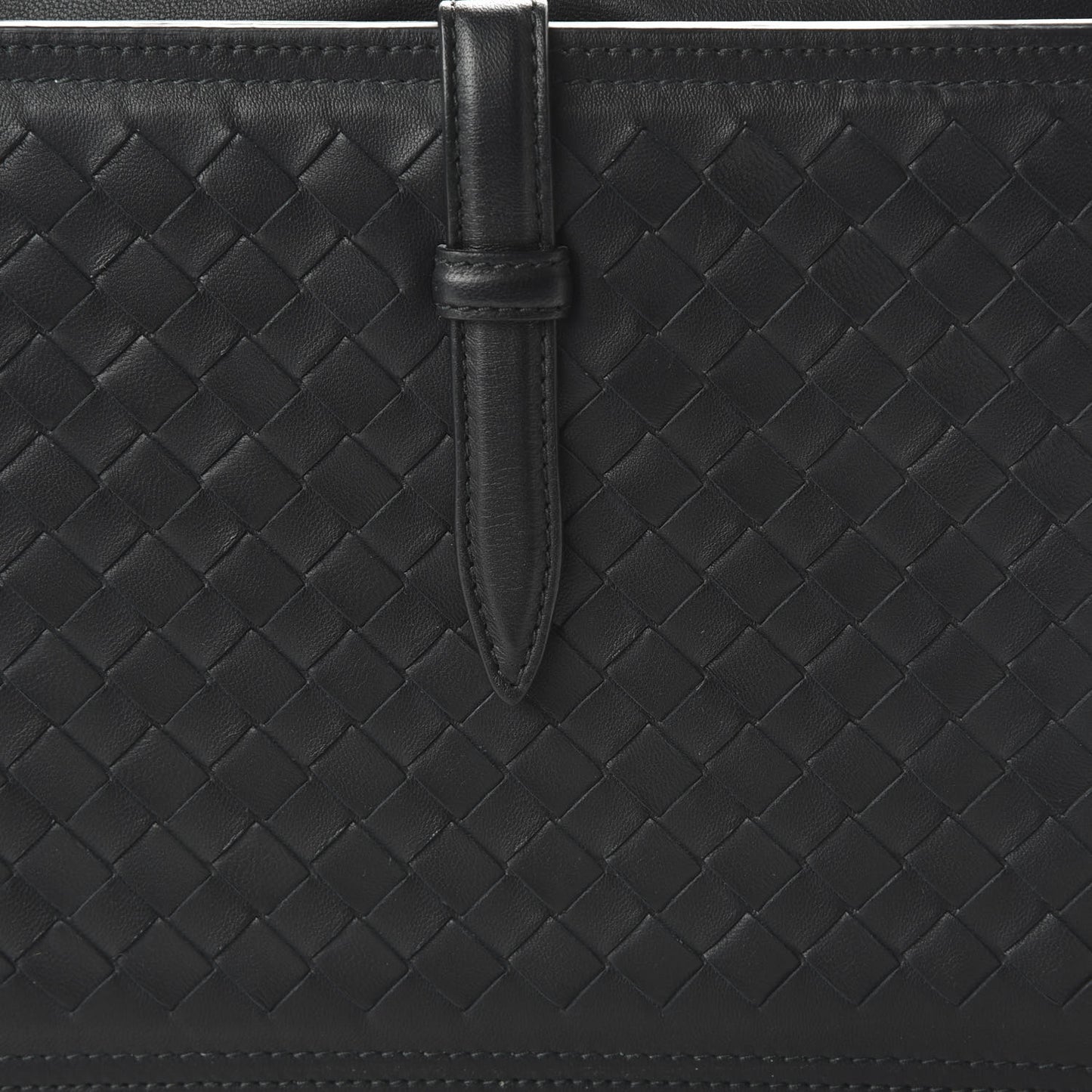 Nappa Intrecciato Medium Camera Shoulder Bag Black
